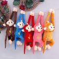 Curtain straps hanging monkey plush toy long arm monkey rag doll electric car anti-collision small doll doll lying monkey wedding. 