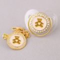 24 Patterns of Transparent Baby Pacifiers High-grade Flash Personalized Diamond Pacifier with Chain. 