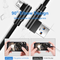 Oppsee Micro USB Type C Fast Charger Shape Cable for Sumsang Galaxy S21 S20 Huawei Type-c L Elbow Android Mobile Phone Wire. 
