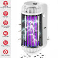 Powerful Uv Bug Zapper, Light-emitting Mosquito Killer Lamp Silent and Safe Indoor Outdoor Insect Control Lamp Killer, Electric Fly Bug, Kitchen Living Room Indoor Bedroom Yard (golden plug) Note random color will be deliver. 