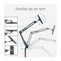 Universal Height Adjustable Floor Tablet Stand With Swivel Boom Arm Overhead Mount For Phone & Tablet. 