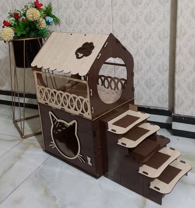 Wooden%20Cat%20house%20-%20Cat%20house%20pine-walnut%20model%20-%20Image%202