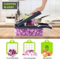 16-in-1 Multi-Functional Vegetable Chopper,Cheese Slicer, Food Chopper, Veggie Chopper, Onion Chopper, Salad Chopper,Slicer Shredder with Basket, Mandoline Slicer & Cheese Grater, 16 in 1 Vegetable Chopper with Container Slicer Dicer. 