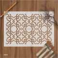Symmetrical Geometry pattern Stencil Painting Scrapbook Coloring Embossing Album Decor Template. ID #633. 
