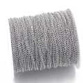 2/5/10 yard stainless steel extension chain 2mm gold/silver necklace chain for bracelets diy chain accessories jewellery making crafts. 