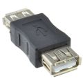 USB 2.0 A Socket Female To Female Adapter Joiner Coupler Black. 