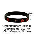 Anime Naruto Sharingan Sport Wristband Toys Male Female Rubber Cartoons Figures Charm Cosplay Wristbands Toys for Children Gift. 