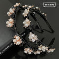 Pearl Braided Hair Clip, Summer Headband, Decorative Hairpin for Women. 