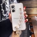 Casing huawei nova 9 se huawei nova9 se Phone Case softcase Shockproof with Bracelet for girl Silicone new design. 