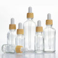 Empty Clear Glass Dropper Bottle, Plastic Cap, Refillable Liquid Container, Eye Drops, Serum Perfume Essential Oil, 5ml-100ml. 