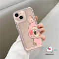 Cartoon Pop Mart Labubu Cute Colored Graffiti Trendy Brand Case Compatible for IPhone 7Plus 13 11 15 12 14 Pro Max XR XS Max X 6 15 8 7 6S Plus SE 2020 Luxury Transparent Soft Case. 