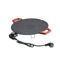 Imported JAPAN Made Portable Electric Tawa 14 Inch (35 CM) with Adjustable Temperature Control -Ideal for Dosa, Roti, Chapati, Paratha, Naan - Large Non-Stick Surface - Safe, Quick & Even Heating, 1000 Watts( BLACK ). 