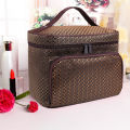 Makeup Organizer with Two-way Zipper Jewelry Digital Toiletry Bag. 