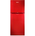 Orient Grand 265 Hairline Red Refrigerator | 9 Cubic Feet Double Door Refrigerator | Japanese Compressor | 18-Minute Instant Freeze | 135V Low Voltage Startup | Hairline Red Metallic Finish. 