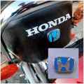 Metal Logo Honda H logo For Motorcycle Car Self Adhesive. 