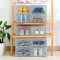 Transparent Stackable Dustproof Flip Type Shoes Storage Container Home Decor. 