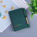 Combination Journal Diary Notepad for Office School Supplies Creative Metel Spiral Coil Notebook Business Kraft Notebook. 