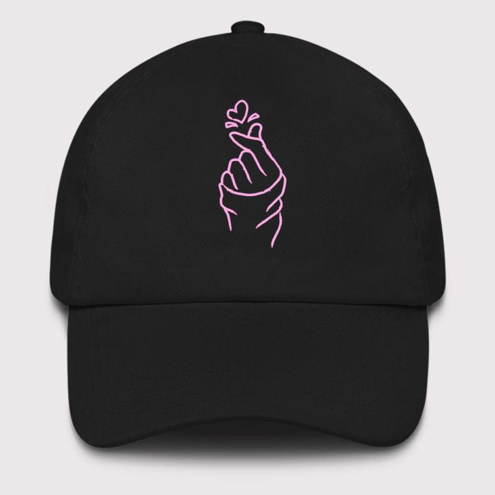 Korean Finger Heart Cap Love Culture Sign Hat Premium Quality