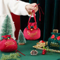 Portable Santa Claus Cloth Bag Gift Bag Candy Apple Bag Christmas Tree Decorations Home Table Decoration 2023 Christmas New Year Gift. 