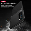 For Huawei P40 pro 360 Full Protection Case For Huawei P40 pro Double-Sided Shockproof Phone Cover leather feel car magnetic attraction Phone Case. 