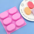 Silicone soap mold 6 even rectangular soap silicone cake mold handmade cold soap mold rectangular soap mold. 