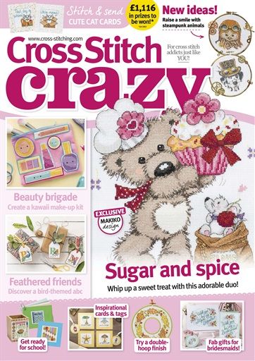 "Cross Stitch Crazy"  issue 258 with luggage tag kit for crafting