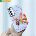 UCUC for Samsung A05S Back Cover Rainbow Butterfly Luxury Plating Lens Soft Candy Phone Case. 