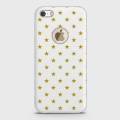 iPhone 5s Cover - SkinLee HQ Supreme Case (Soft) With Logo - Tiny Golden Stars - SKINLEE-476-1-1-10. 
