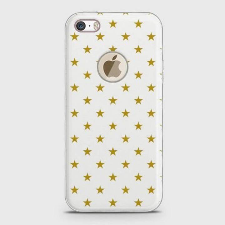 iPhone 5s Cover - SkinLee HQ Supreme Case (Soft) With Logo - Tiny Golden Stars - SKINLEE-476-1-1-10