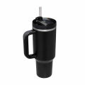 40 oz Insulated Tumbler Thermos Flask with Straw & Lid – Stainless Steel Double-Walled Thermal Mug for Hot & Cold Beverages, Ideal for Travel, Gym, and Outdoor Use. 