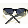 D-Shaped Vintage Rectangle Sunglasses For Women - Trendy Square Sun glasses For Men / Unisex. 