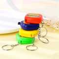 3 Feet Length Inches Tape Keychain Ruler Portable Mini Metal Tape Measure With Keychain Square Multicolor Children Height Ruler. 