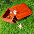 wooden Jewelry Box made of ice cream /popsicle sticks. 
