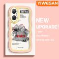 YIWESAN For Infinix Hot 20 5G Case Fashion Money Bag Pattern Colorful Lovely Cream Wave Border Soft Clear Shockproof Phone Cases Creative Camera Transparent Casing Simple Gentle Protective Cover. 