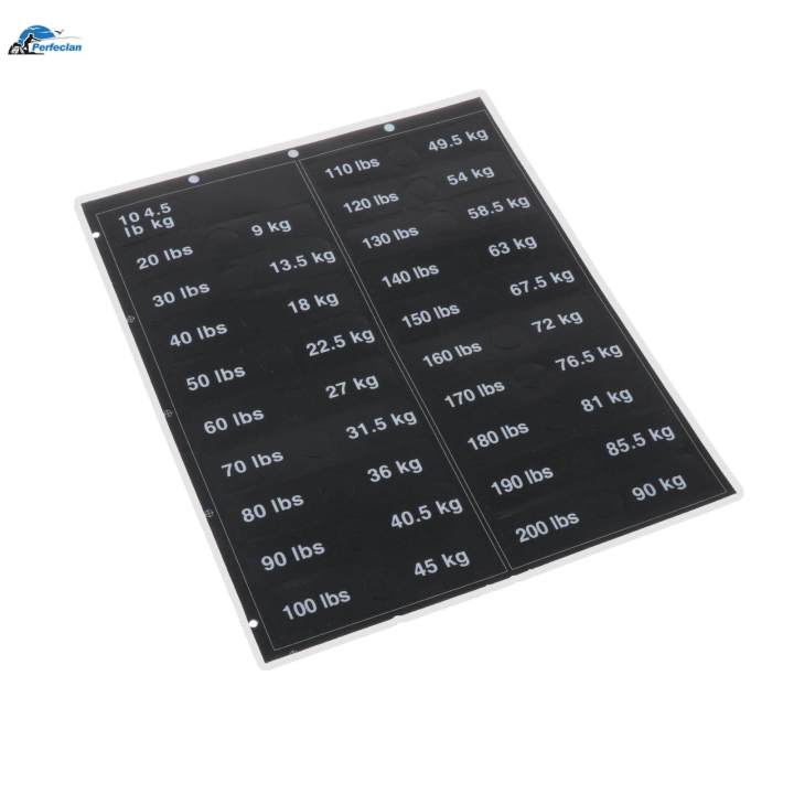 Weight Stack Labels 4.5kg to 90kg Weight Tags Self Adhesive Weight Stickers