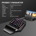 USB F6 Keyboard One-handed Wired 39 Keys Luminous Gaming Keyboards For Tablet Colorful Ergonomics Gamer Keycap With Hand Rest. 