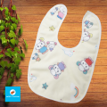Baby Fancy Bibs Pack of 3  Baby Waterproof Bibs with Plastic Sheet  Baby Velvet Soft Bibs with Plastic Sheet  Water resistant Velvet Baby Bib Baby Apron - Pack of 3 bibs. 