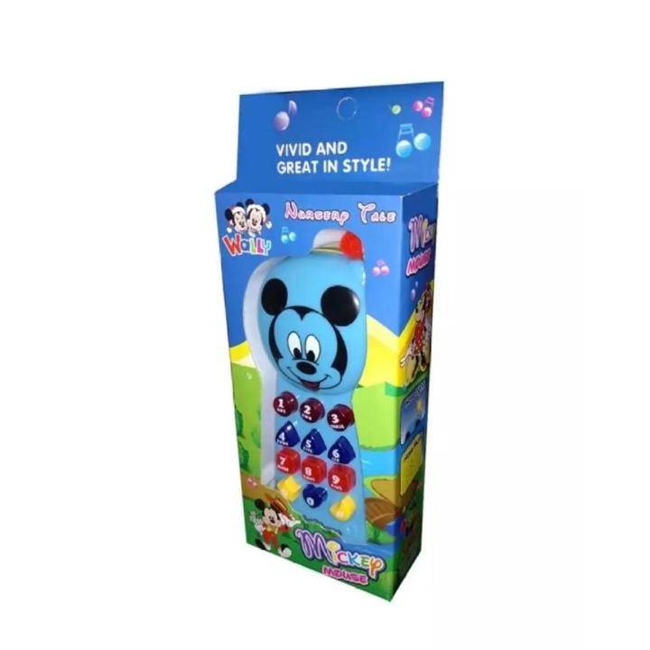battery operated Mickey mouse cell phone toy for kids