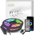Mexllex, 10M Led  Strip Light with Bluetooth APP and 44 Keys Remote,MLights with Bluetooth APP and 44 Keys Remote,Music Sync Color Changing RGB SMD 5050 Led Light Strips, LED Lights for Bedroom Home Party Kitchen Decoration. 