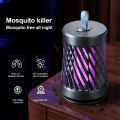 Ultra-Silent Electric Shock USB Charging Mosquito Trap Repellent Lamp Killer Mini Electric Mosquito Killer Lamp Rechargeable LED Uv Light Portable Electric USB/Rechargeable Powered Pest CatcherKiller Indoor Mosquito Trap Mute Silent Non-Toxic Baby only ra. 