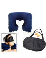 3 in 1 Travel Set-Air Neck Pillow -Eye Mask -Ear Plug. 