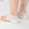 FL 1Pair Invisible Height Increased Insole Insoles Silicone Heel Socks Liners Increase Insole Pain Silicone Relieve Forefoot Pad Reusable Pads for Women Men. 