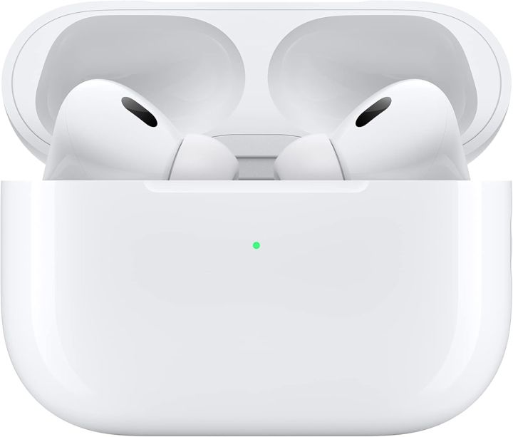 Apple AirPods Pro 2 Wireless Earbuds, Active Noise Cancellation, Hearing Aid Feature, Bluetooth Headphones, Transparency, Personalized Spatial Audio, High-Fidelity Sound, H2 Chip, USB-C Charging