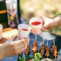Tableware Set Fiber Bowl+Cup/Glass+Spoon+Chopsticks (Fiber Bowl x 10 Pieces, Cup/Glass x10 Pieces, Wooden Chopsticks x10 Pairs, Spoon) for Soup etc Set of 4x10=40 Pieces Travel and Camping fiber Microwavable Family Camping , Outdoor Party/Dinner, Travel. 