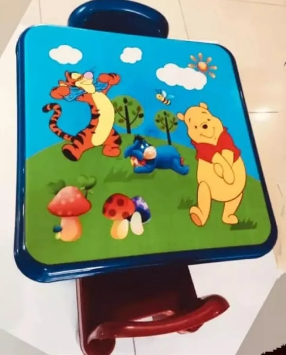 Cartoon%20Design%20%20Kids%20Study%20&%20Dining%20Set%202%20Chairs%20&%201%20Table%20-%20Image%202