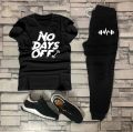 Tracksuit for Men - All Season Wear, Cotton Jersey Fabric, “NO DAYS OFF” Tag Printed Design, Gym Wear/Casual Comfortable Style, Multiple Colors Available. 