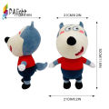 Plush Wolfoo and Lucy Toy with Cartoon Type Soft Durable Long Lasting Cute Series Unique Best Gift for Children 30cm. 