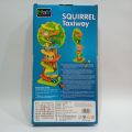 Squirrel Taxiway Wooden Car Race Track for children fun and learning Miniature Speeding Cars Ramp Racing Cars Orbital Cars Car Tower Track Zig Zag Race Track Flip Flop Car Educational Toy for Kid. 