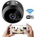A9 1080P HD Magnetic WiFi Mini Camera - Hidden Spy Cam with Voice Recorder, Night Vision, and Motion Detection for Home and Outdoor Security. 