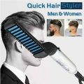 Men Quick Beard Straightener Styler Comb Multifunctional Hair Curling Curler Show Cap Tool Electric Hair Styler for Men Hair Styling Brush. 